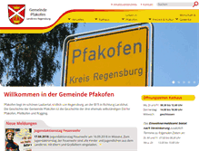 Tablet Screenshot of pfakofen.de